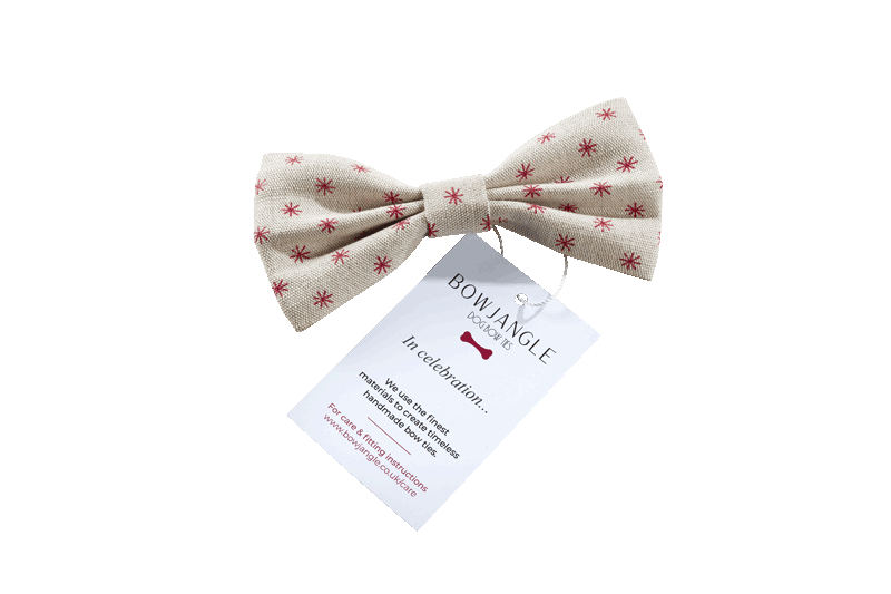 Classical Star Dog Bow Tie – Valentine - Image 3
